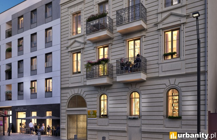 Rezydencja Śródmiejska w Łodzi, projekt inwestycji, wiz. materiały dewelopera