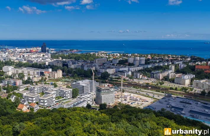 Budowa I etapu SkyCity w Gdyni, sierpień 2026, fot. Allcon