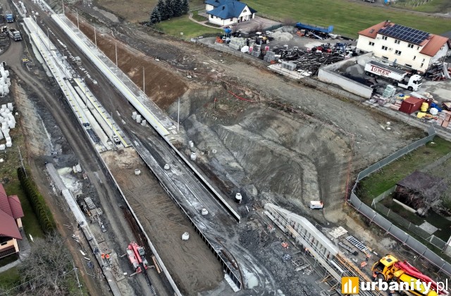 Tak wygląda budowa nowej stacji kolejowej w Męcinie, fot. PKP PLK S.A.