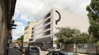 Parking wielopoziomowy przy Wschodniej 62/64 w Łodzi, wiz. materiały inwestora