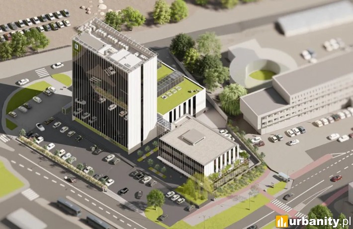 Nowy biurowiec kompleksu Business Center K1 w Rybniku - wizualizacja