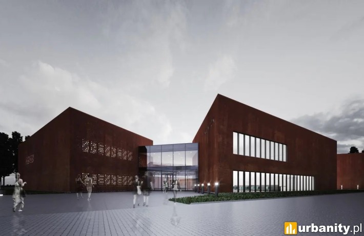 Centrum Zintegrowanych Usług Dydaktycznych i Bibliotecznych Newton, wiz. materiały inwestora