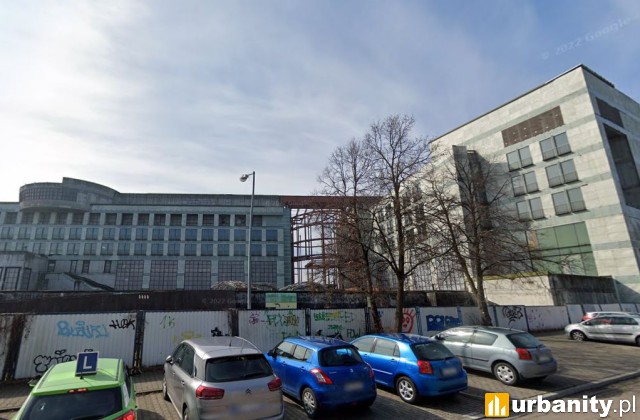 Niedokończony budynek EuRoPol Gaz w Warszawie, fot. google street