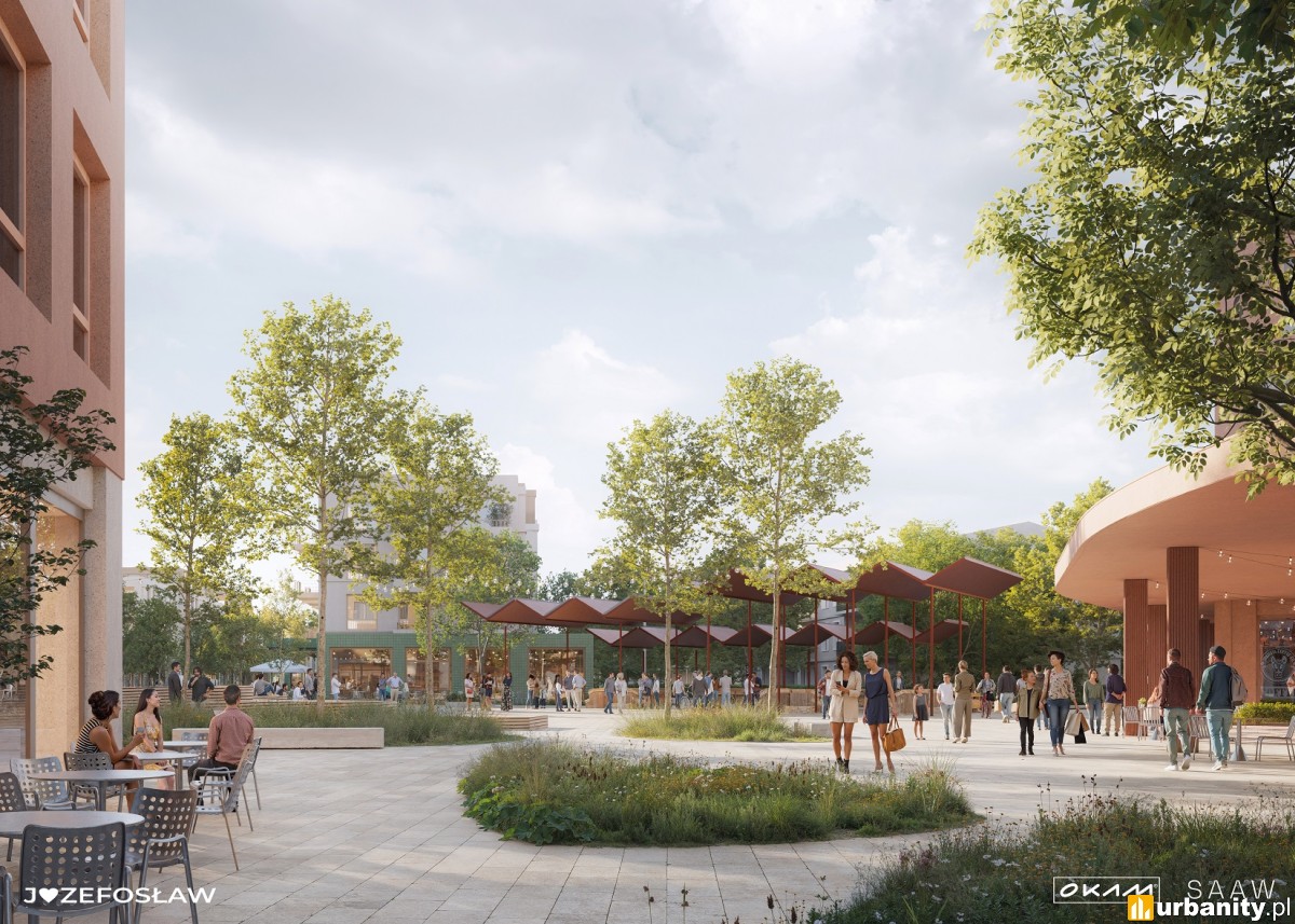 Nie osiedle, a miasteczko 15-minutowe. OKAM tworzy nową przestrzeń w Józefosławiu pod Warszawą