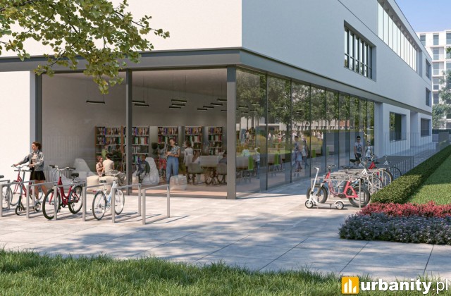 Projekt osiedla Nowy Ursus w Warszawie, wiz. materiały dewelopera