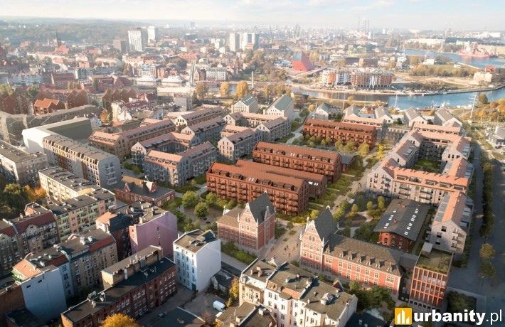 Riverview II w Gdańsku, koncepcja nowego osiedla, wiz. materiały inwestora