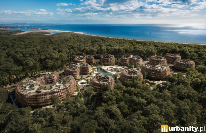 Silva Maris na Wyspie Sobieszewskiej, wizualizacja, wiz. materiały dewelopera