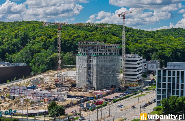 Budowa I etapu SkyCity w Gdyni, sierpień 2026, fot. Allcon