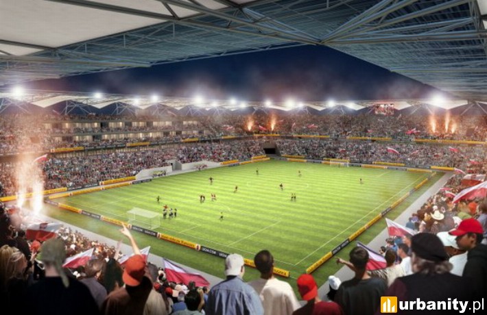 Wizualizacja nowego stadionu Legii