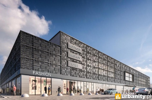 Projekt centrum handlowego w Chełmie, wiz. materiały inwestora