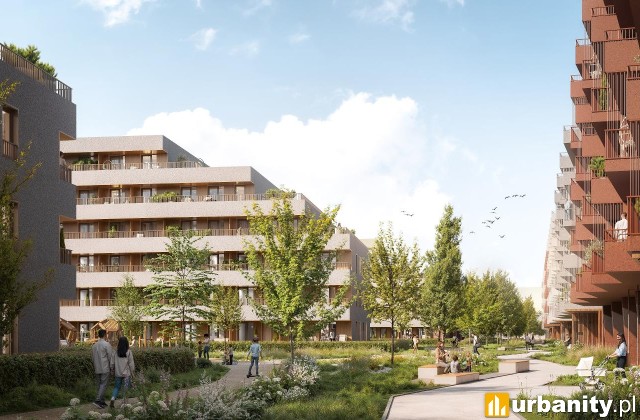 Koncepcja inwestycji przy ulicy Komisji Edukacji Narodowej, wiz. materiały inwestora