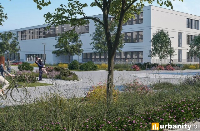 Projekt osiedla Nowy Ursus w Warszawie, wiz. materiały dewelopera