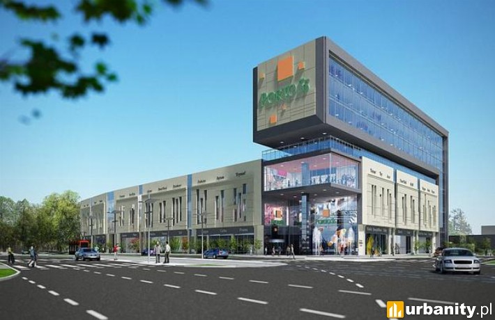 Wizualizacja galerii handlowej Porto 55 w Elblągu