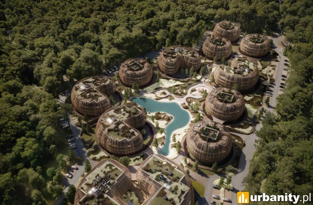 Silva Maris na Wyspie Sobieszewskiej, wizualizacja, wiz. materiały dewelopera