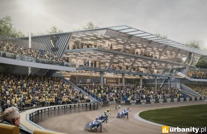 Projekt przebudowy stadionu Motora Lublin, wiz. materiały inwestora