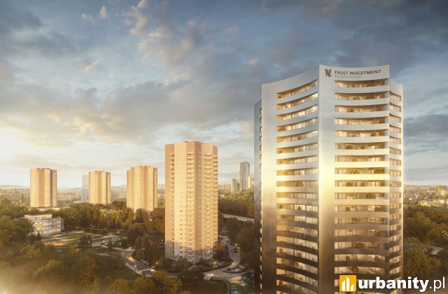 Projekt nowej wieży w Katowicach firmy Trust Investment, wiz. materiały prasowe