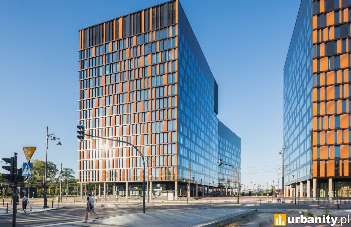 Brama Miasta w Nowym Centrum Łodzi, fot. Skanska