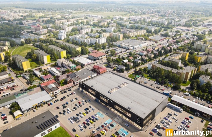 Projekt centrum handlowego w Chełmie, wiz. Pejot Studio