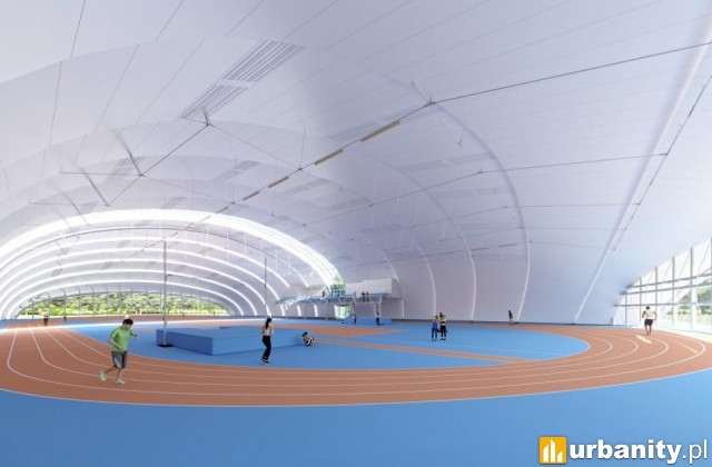 Hala Lekkoatletyczna Optima w Długołęce - wizualizacja, fot. FB GKS Start Długołęka