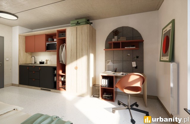 Projekt hotelu przy Grunwaldzkiej w dzielnicy Wrzeszcz, wiz. materiały inwestora