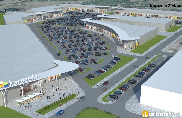 Projekt centrum handlowego Karuzela w Zielonej Górze