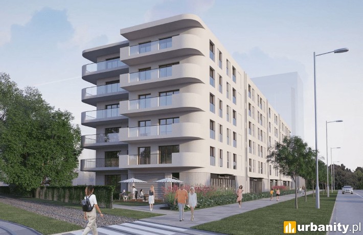 Planowany apartamentowiec przy Mickiewicza 63 na Żoliborzu, wiz. materiały dewelopera