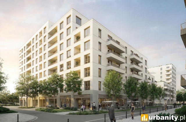 Wizualizacja osiedla Modern Mokotów na Służewcu, wiz. materiały dewelopera