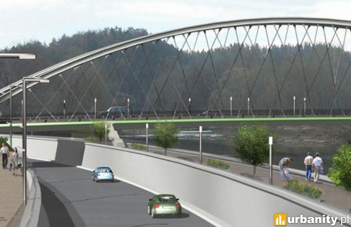 Projekt mostu przez rzekę Sołę w Żywcu
