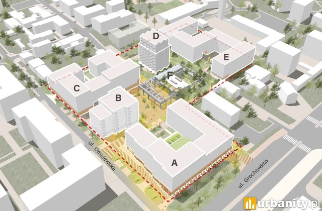 Projekt inwestycji przy Omulewskiej 27, wiz. materiały inwestora