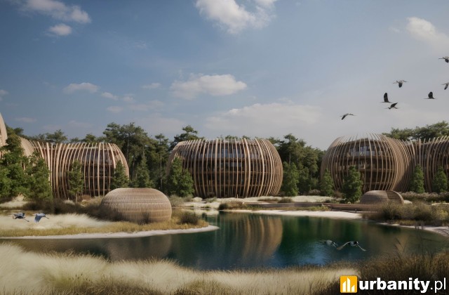 Silva Maris na Wyspie Sobieszewskiej, wizualizacja, wiz. materiały dewelopera