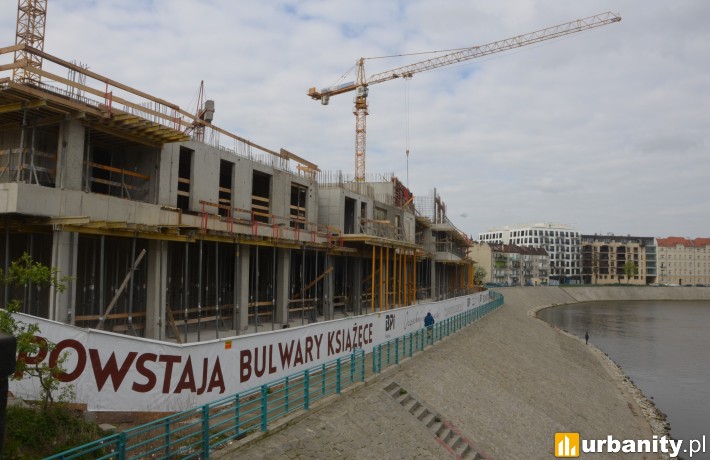 Budowa Bulwarów Książęcych - kwiecień 2017 r.