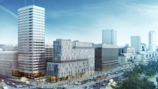 Ciężki sprzęt burzy dom handlowy Sezam w Warszawie