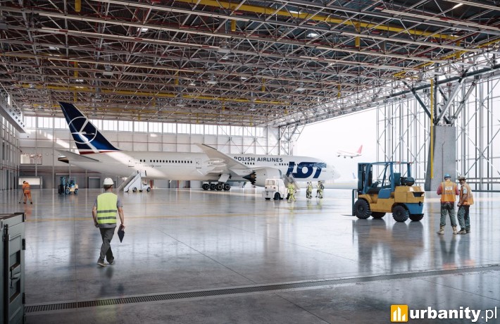 Nowa baza lotnicza za ponad 250 mln zł. Powstała pod Rzeszowem, wiz. materiały inwestora