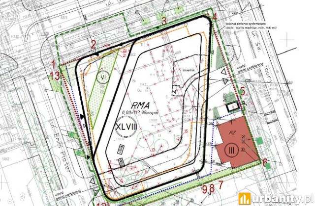 Plan nowego projektu wieżowca Roma Tower, fot. um.warszawa.pl
