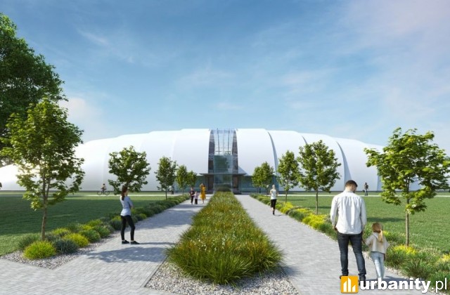 Hala Lekkoatletyczna Optima w Długołęce - wizualizacja, fot. FB GKS Start Długołęka