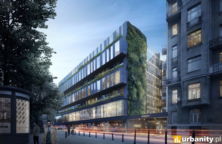 Projekt budynku, w którym funkcjonował będzie Hotel Nobu