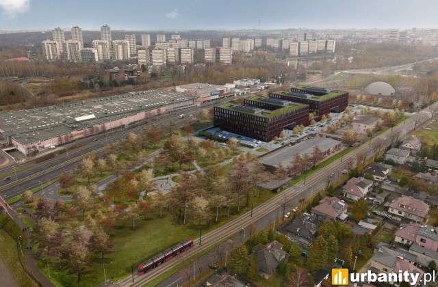 Nowa siedziba Prokuratura Katowice, wizualizacja, wiz. materiały inwestora