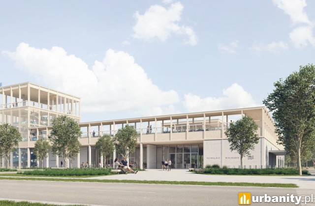 Projekt nowej pływalni na Białołęce, wiz. BDR Architekci
