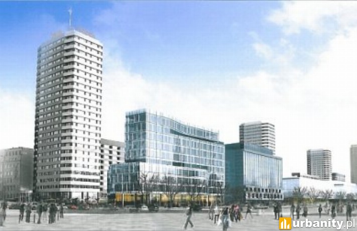 Projekt biurowca mającego stanąć w miejsce Sezamu