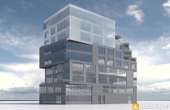 Wizualizacja biurowca Soneta w Krakowie. wiz. materiały inwestora