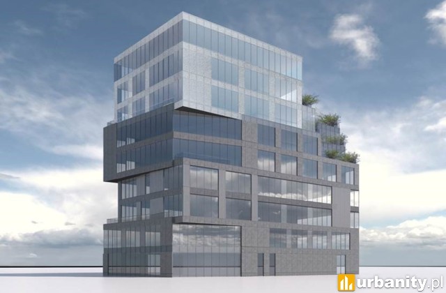 Wizualizacja biurowca Soneta w Krakowie. wiz. materiały inwestora