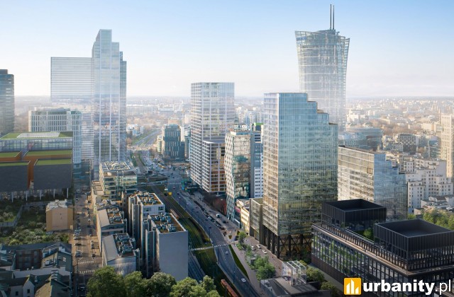 Studio w Warszawie, wizualizacja biurowca, fot. materiały inwestora
