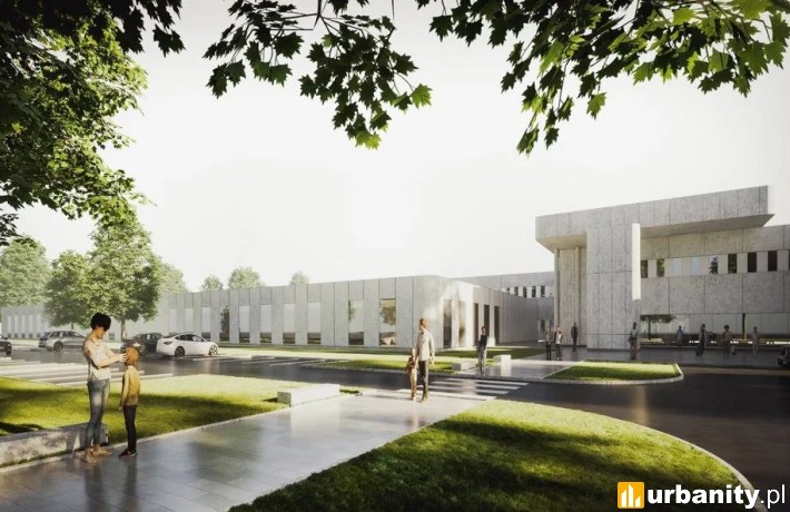 Szpital Instytutu Centrum Zdrowia Matki Polki, nowy blok, wizualizacja, wiz. materiały inwestora