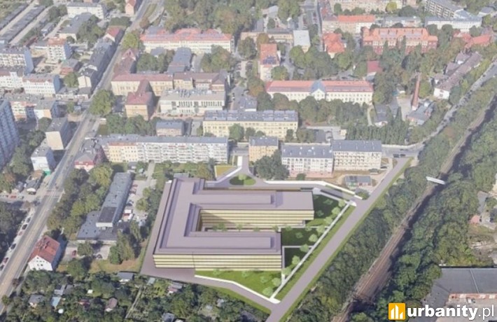 Planowana zabudowa działki przy Szpitalnej 15 w Szczecinie, wiz. materiały inwestora