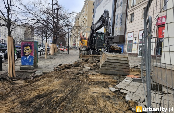 Rusza przebudowa al. Jana Pawła II, fot. ZDM Warszawa