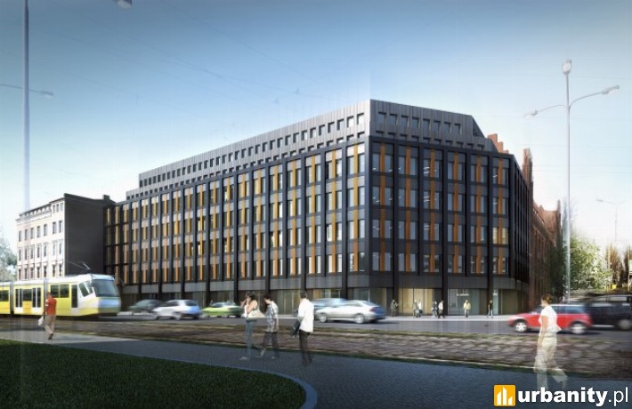 Tak będzie wyglądał biurowiec "Brama Portowa I" w sąsiedztwie Poczty Polskiej