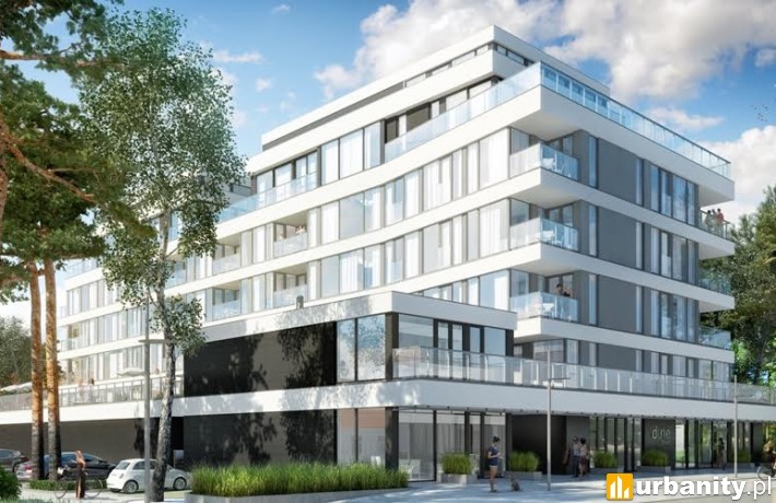 Projekt budynku Dune C w Mielnie