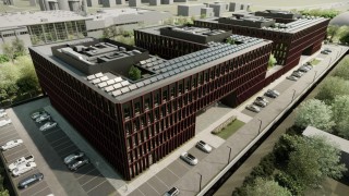 Powstaje gigantyczny gmach w Katowicach. Budynek ma 200 metrów długości