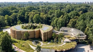 Pawilon Żywiołów w Orientarium Zoo Łódź, koncepcja architektoniczna, wiz. materiały inwestora