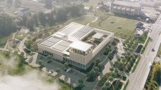 Projekt nowej pływalni na Białołęce, wiz. BDR Architekci